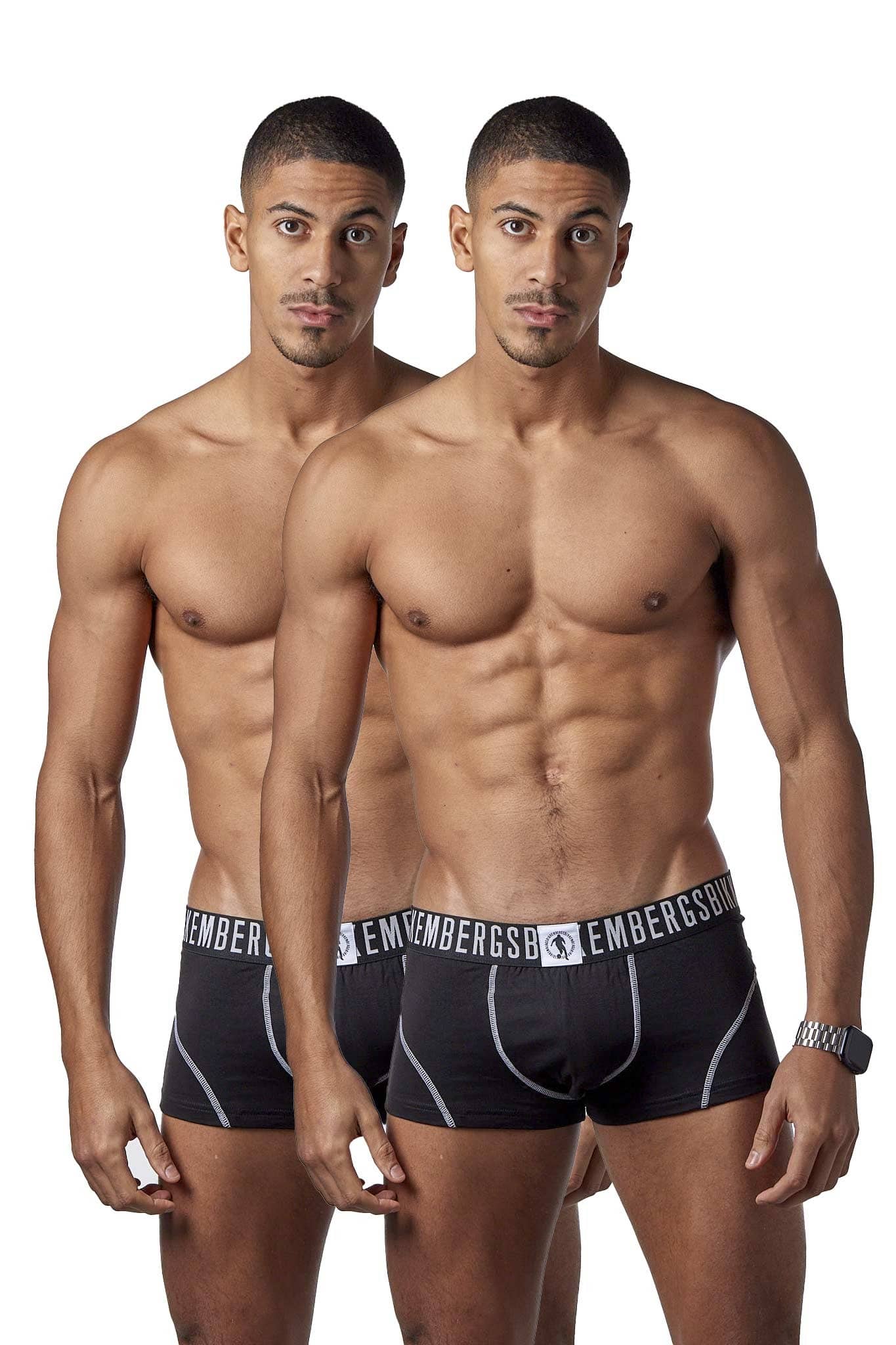 BIKKEMBERGS BOXER BKK1UTR06BI BLACK  BIPACK U