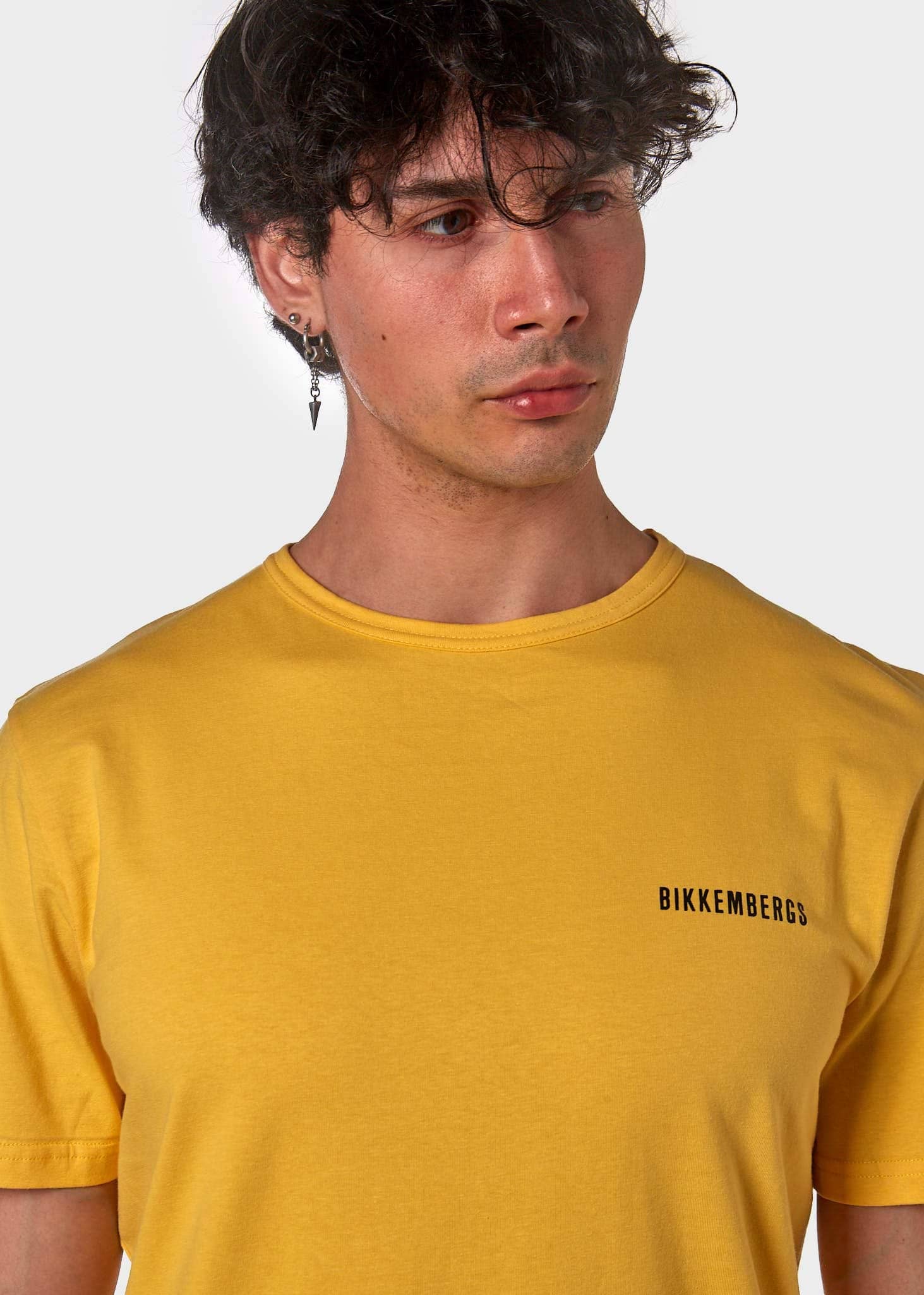 BIKKEMBERGS T-SHIRT BKK2MTS01 GIALLO UOMO