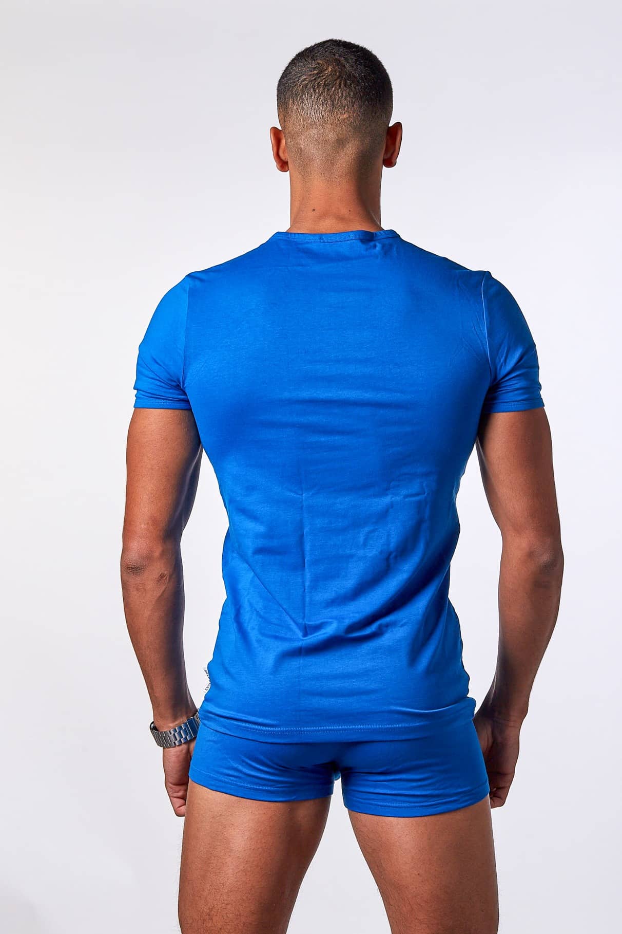 BIKKEMBERGS T-SHIRT BKK1UTS07BI BLUE BIPACK UOMO