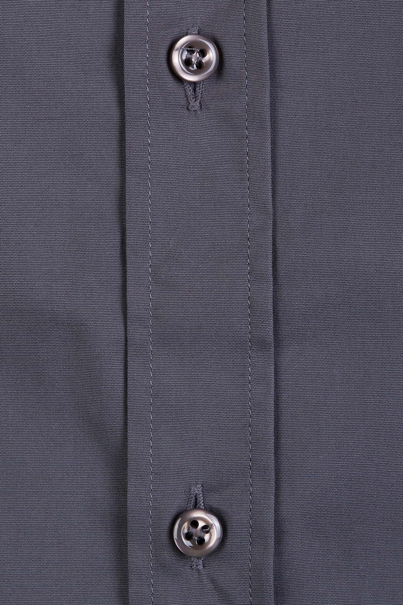 A ALBANESE CAMICIA CLASSICO CARRE STRETCH GRIGIO SCURO UOMO