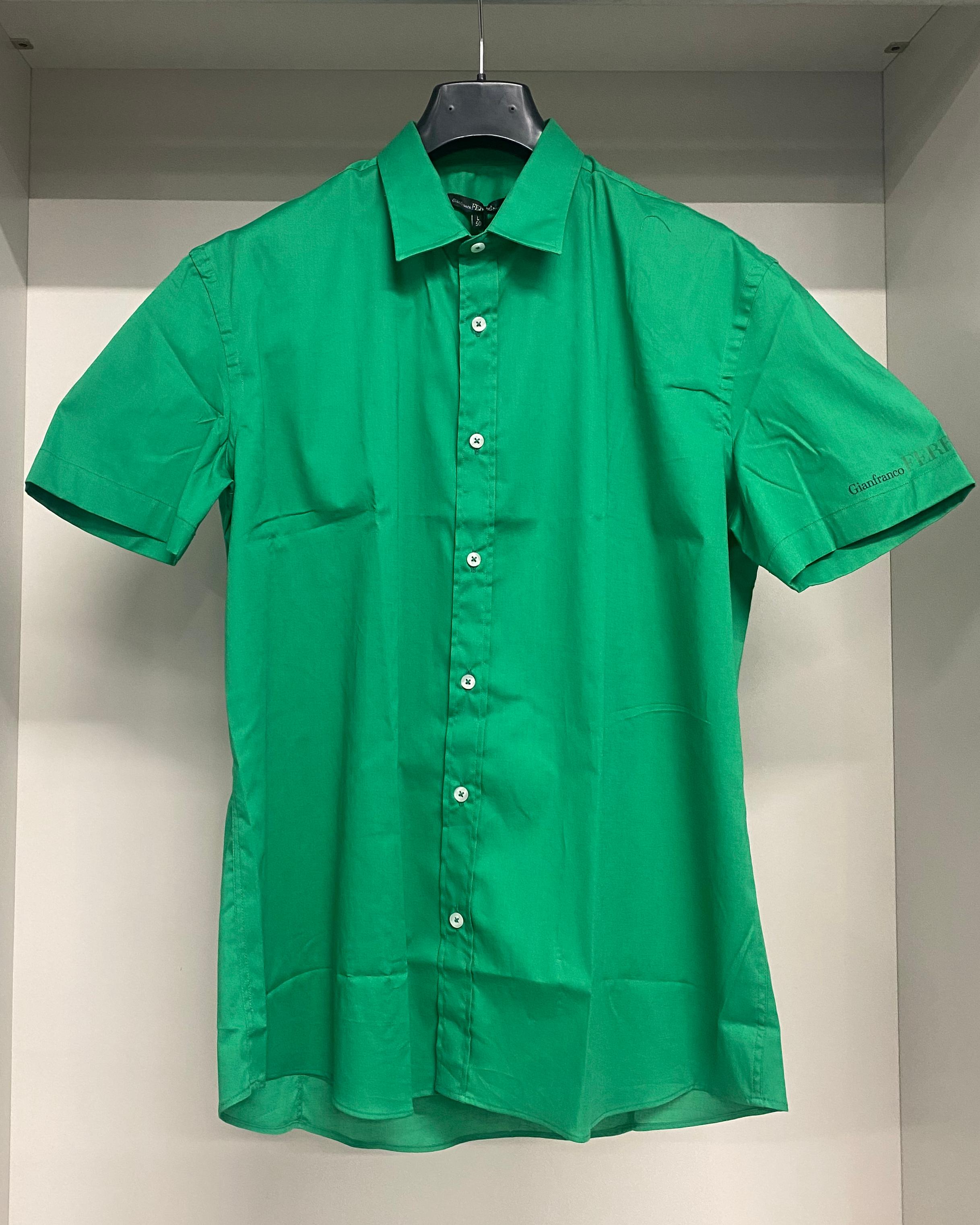 FERRE CAMICIA CMU 56009 VERDE UOMO