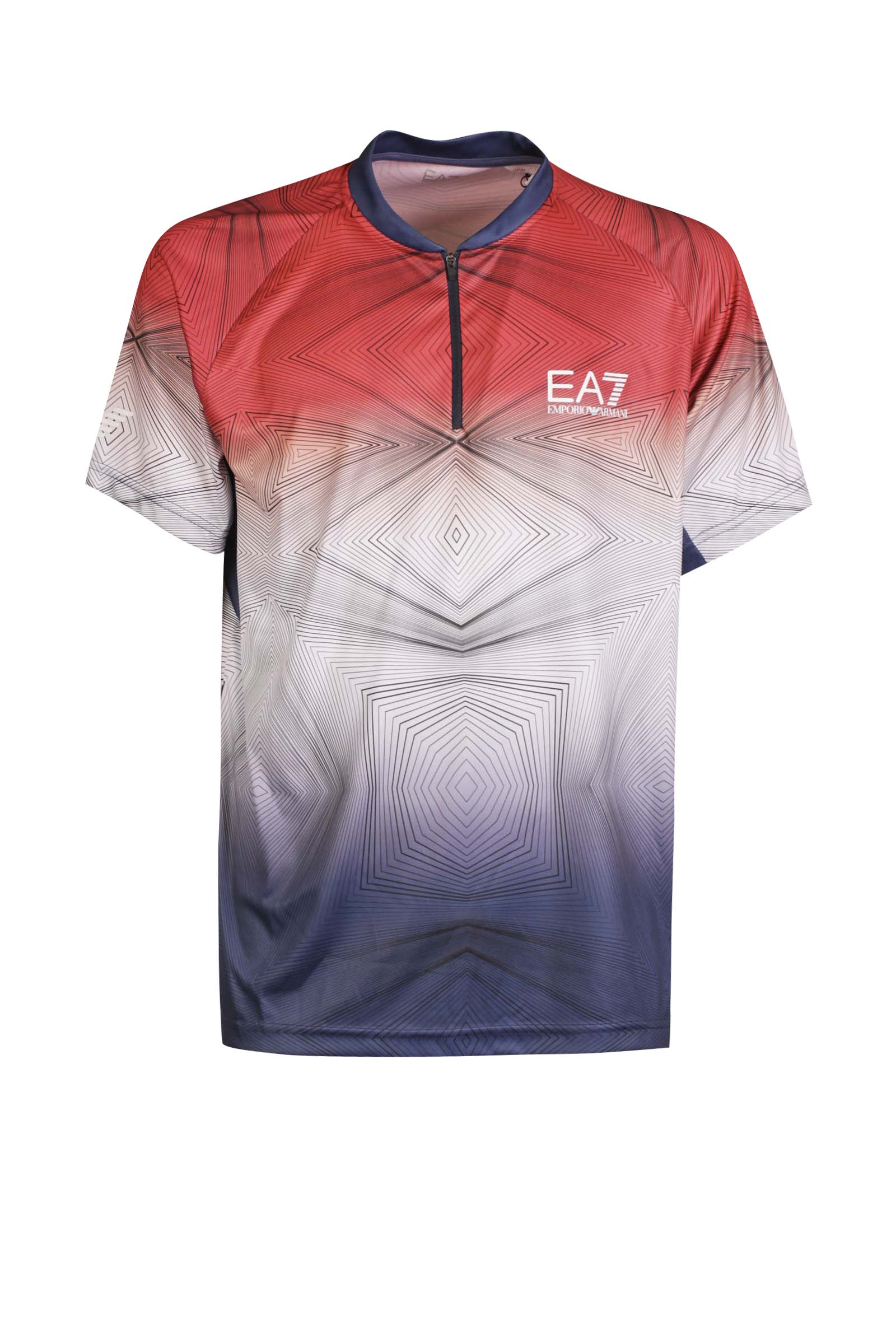 EA7 T-SHIRT 6HPT28 PJ2MZ 2408 FANCY REDBLU UOMO