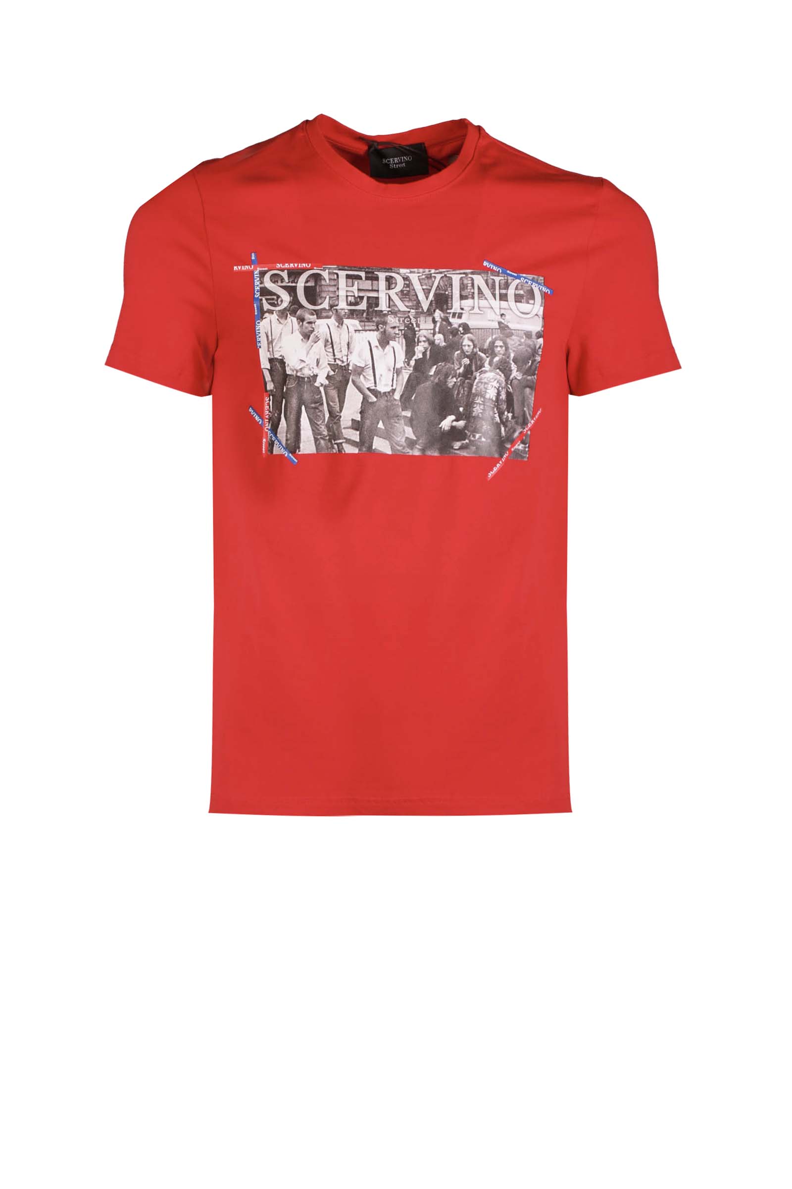 SCERVINO T-SHIRT TSU 017 SC005 ROSSO UOMO