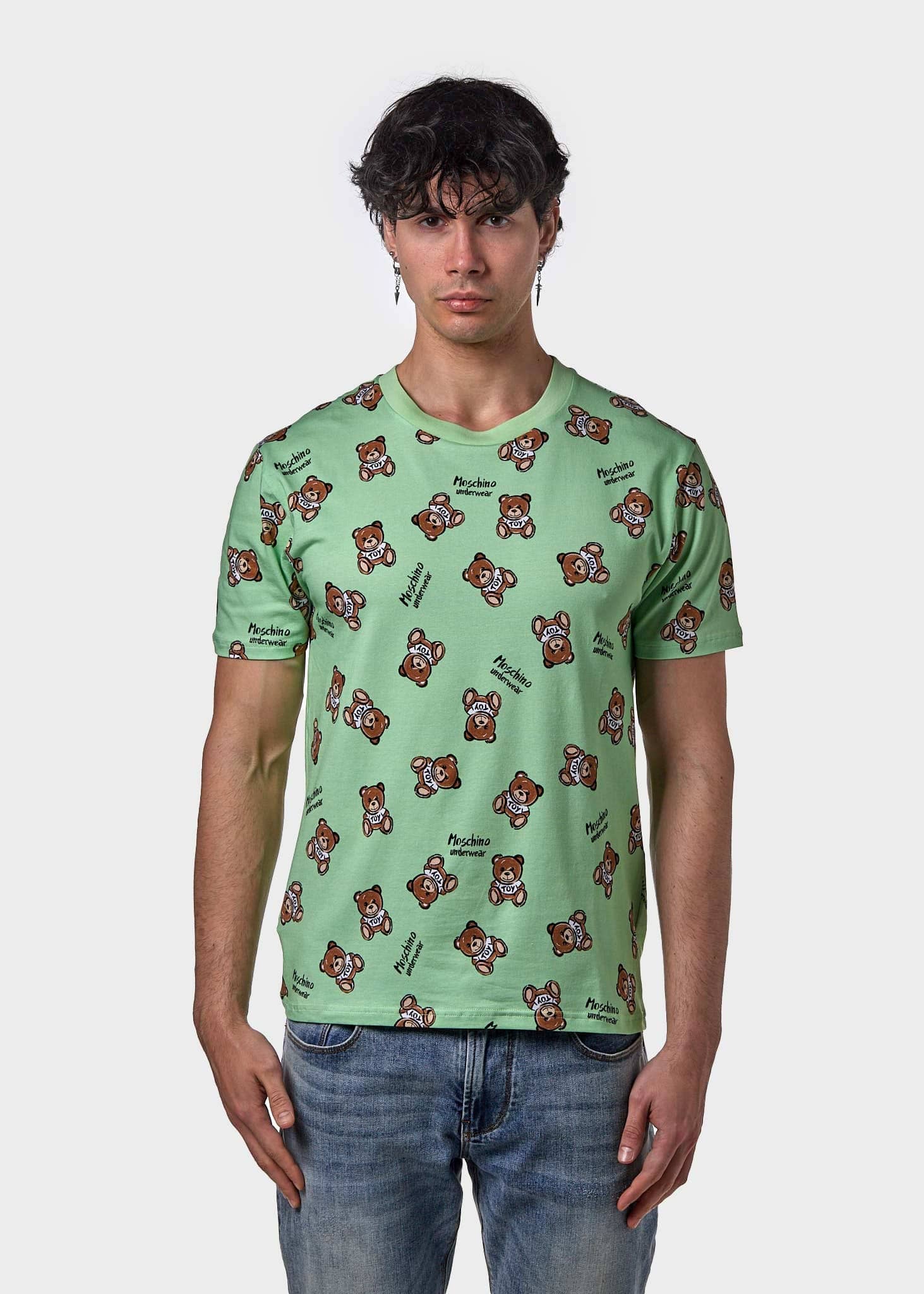 MOSCHINO T-SHIRT A0702 4417 1449 VERDE UOMO