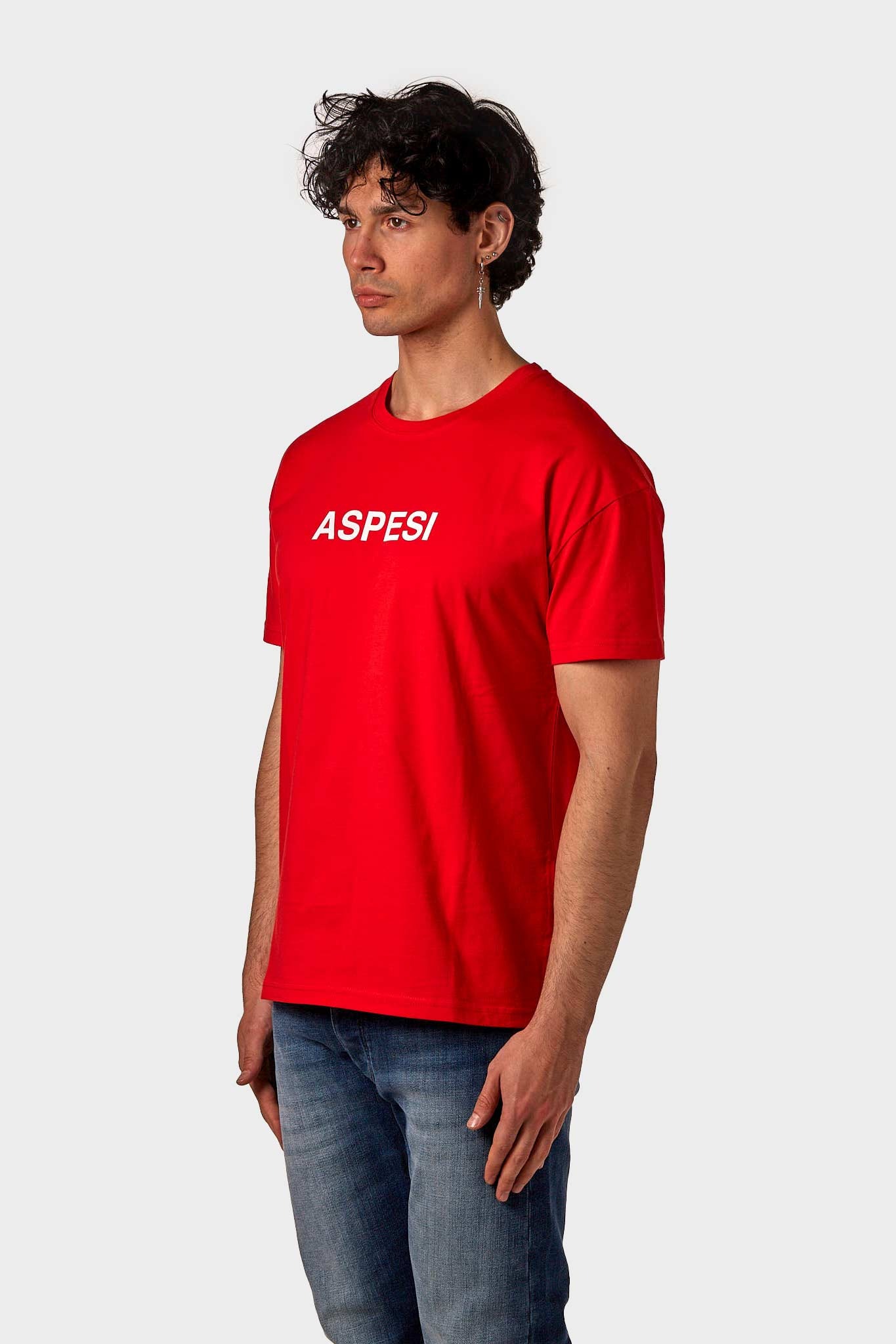 ASPESI T-SHIRT ASP1MTS02 ROSSO UOMO