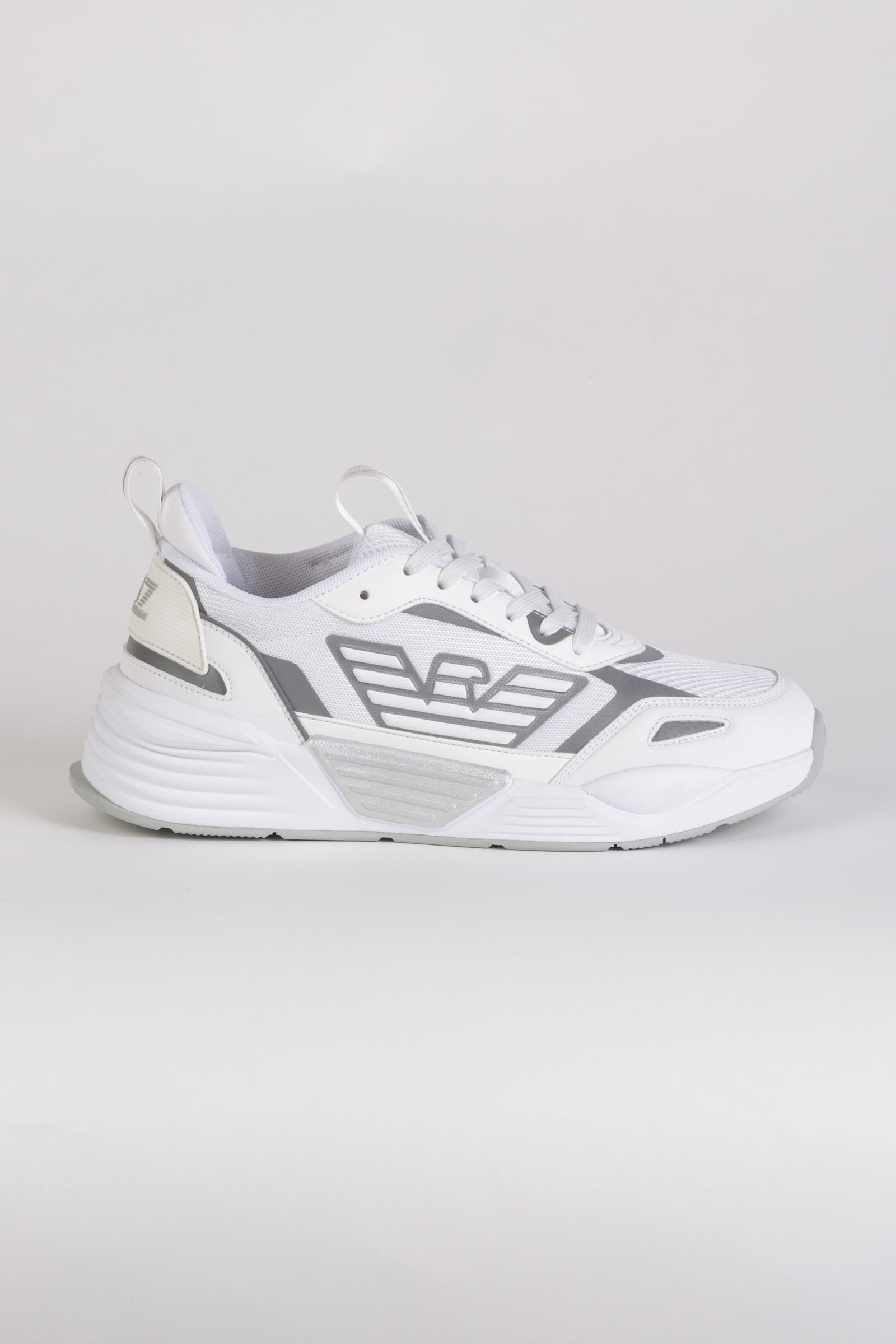 EA7 SCARPE X8X070 XK165 00175 WHITE+SILVER UNISEX