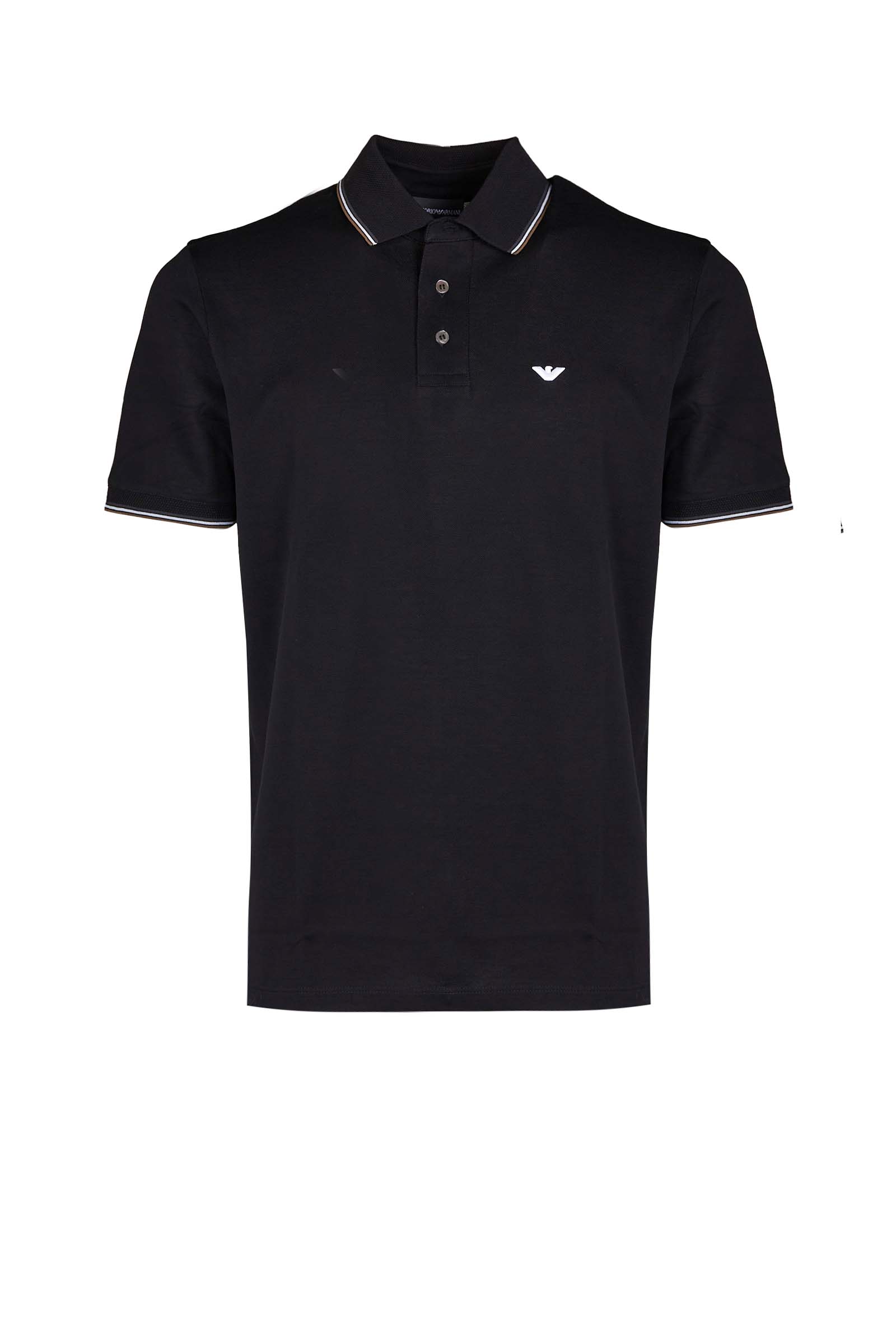 EMPORIO ARMANI POLO 3R1F70 1JTKZ 0068 BLACK COLLO 2  UOMO