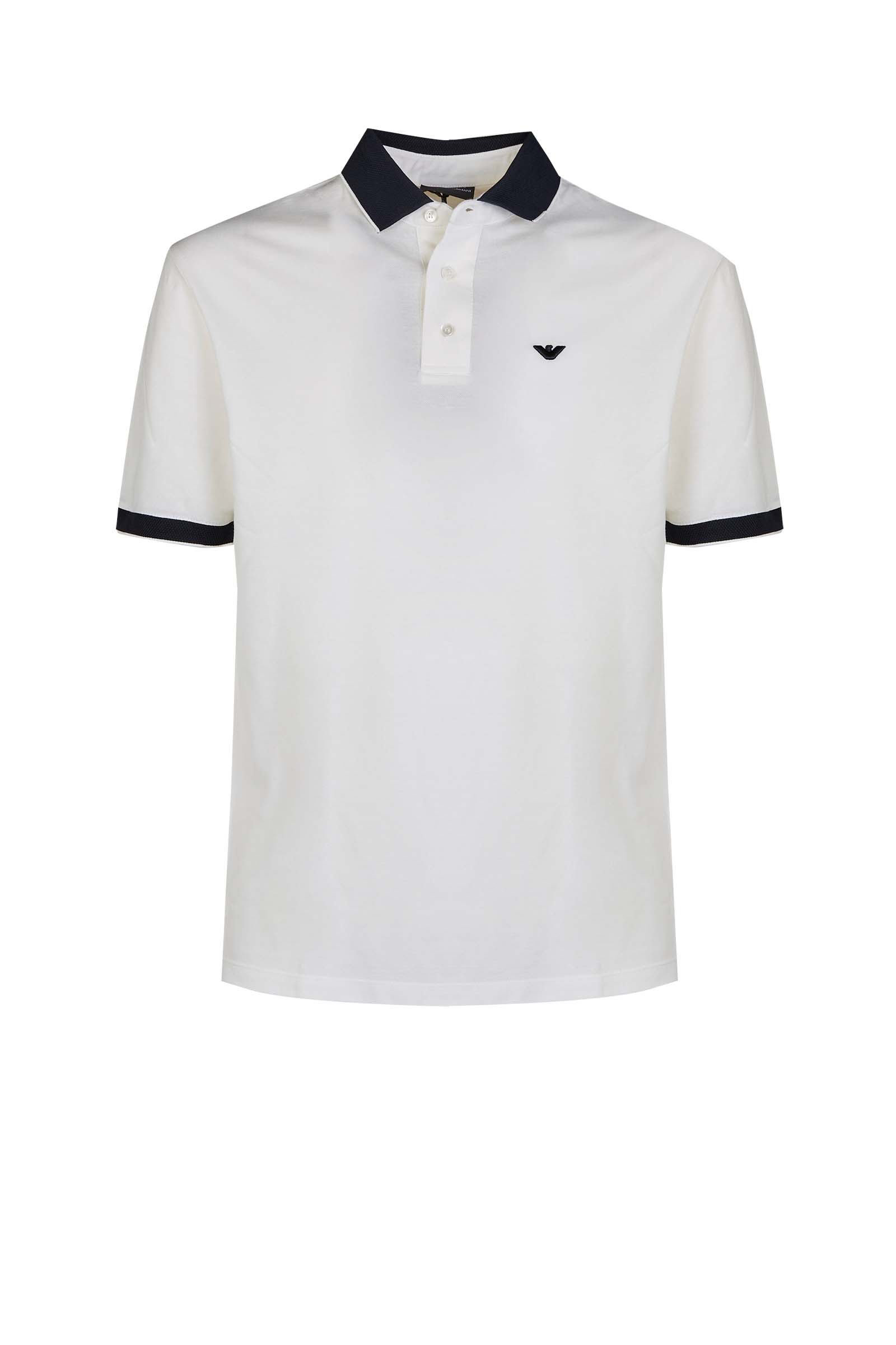 EMPORIO ARMANI POLO 3R1F70 1JTKZ 01F8 BIANCO COLLO 1 UOMO