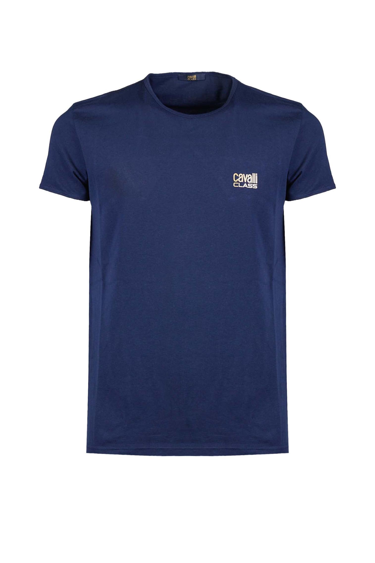 CAVALLI CLASS T-SHIRT QXO03D JD003 NAVY UOMO