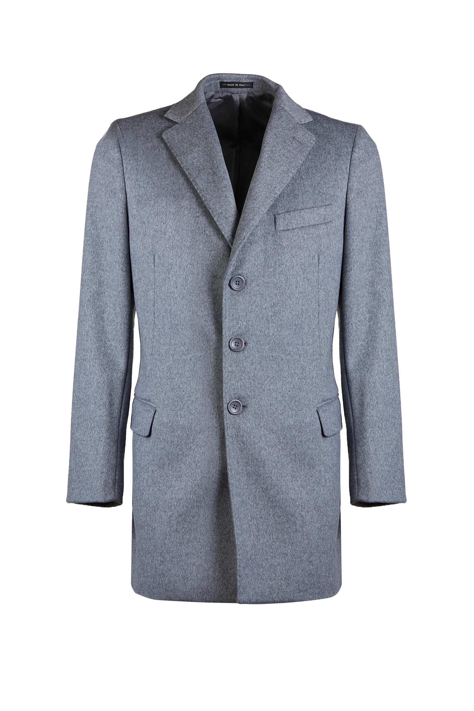 TESSUTO LOROPIANA CAPPOTTO 73001 9371 GRIGIO MELANGE UOMO