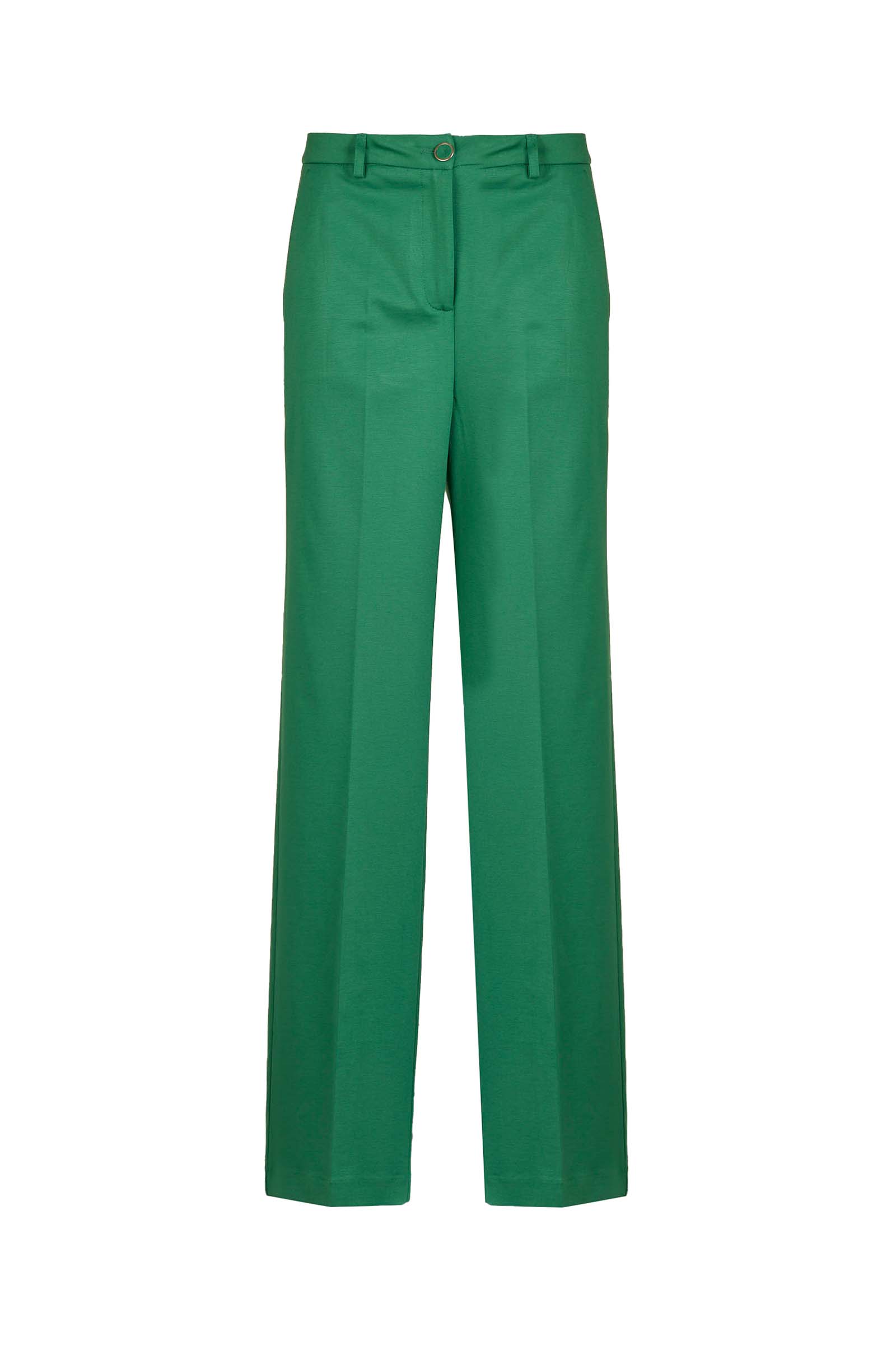 CRISTINA EFFE PANTALONE PALAZZO P12501 VERDE-BIANCO-NERO DONNA