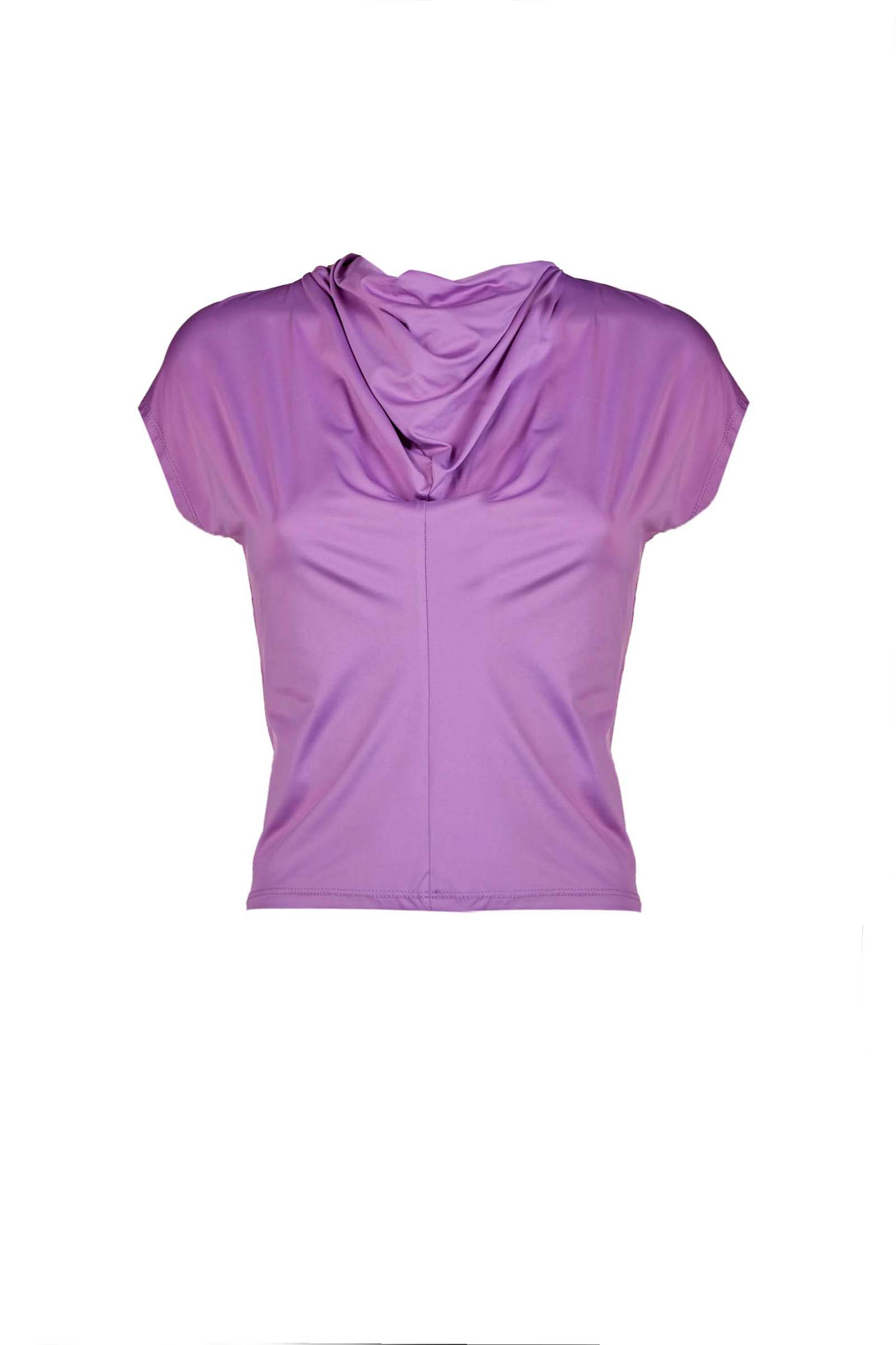 CRISTINA EFFE T-SHIRT MA273 CELESTE-BIANCA-LILLA-ROSA-NERA DONNA