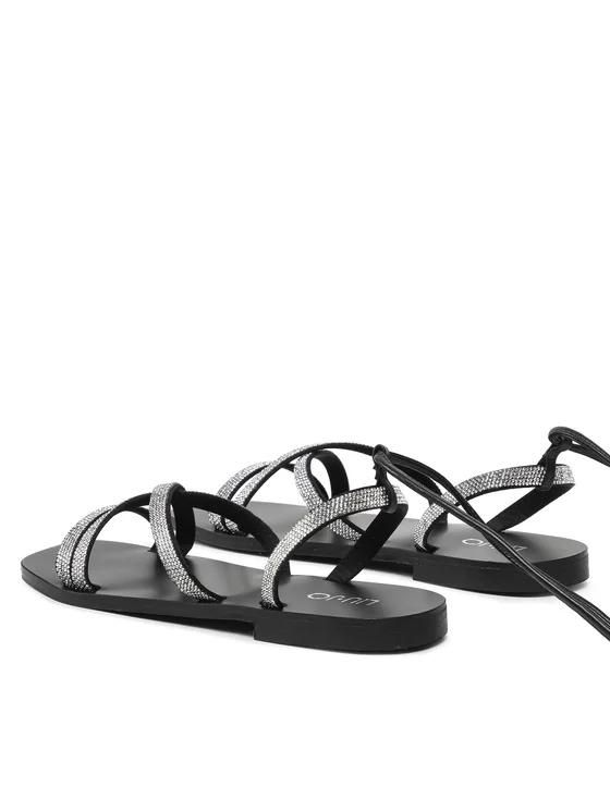 LIU-JO SCARPE SA3149 T0380 22222 SABA 05 SANDAL SATIN BLACK