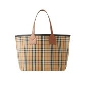 BURBERRY BAG 80661621 LL LG LONDON TOTE YUC BRIAR BROWN/BLACK WOMAN 