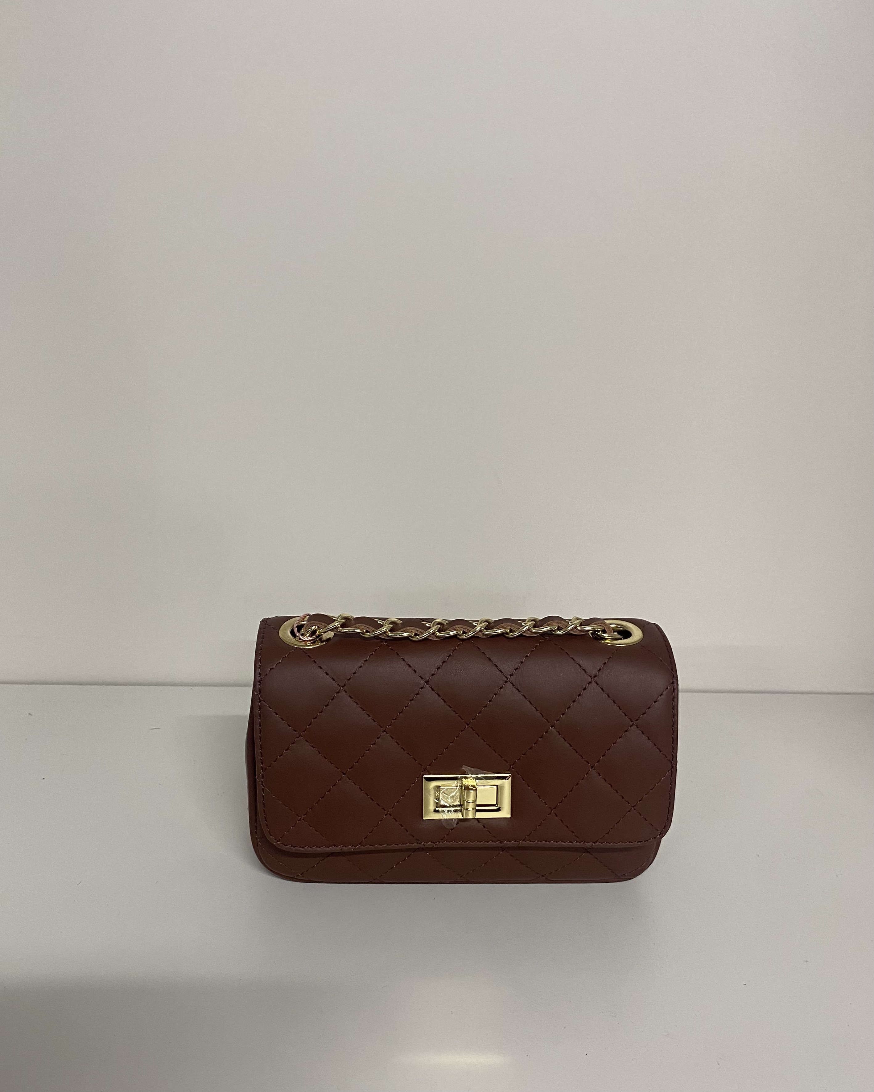 KAROL BORSA CHLOE 24/25 MARRONE-PANNA-CUOIO