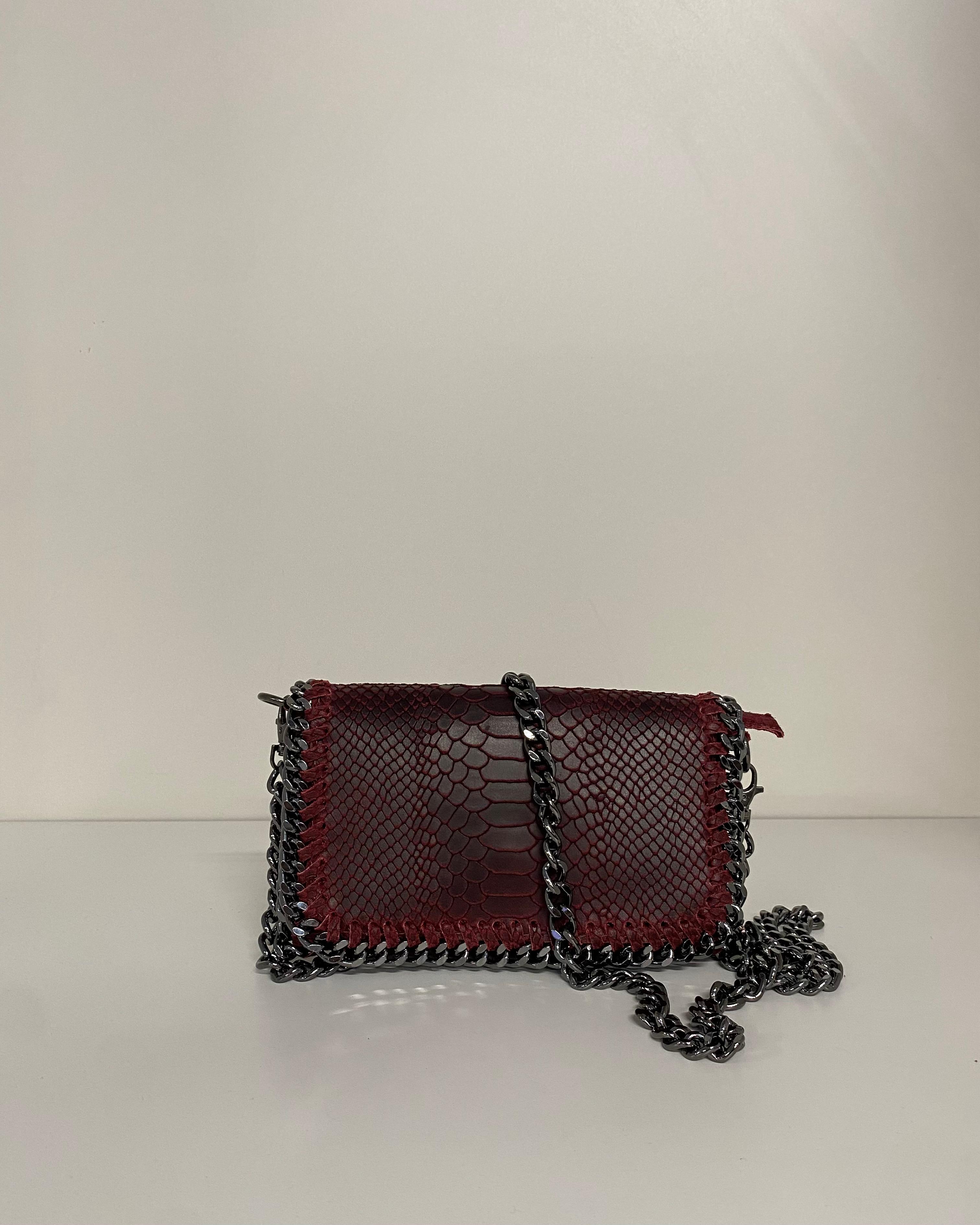 KAROL BORSA AMABEL 24/25 BORDEAUX - NERO - PITONATO