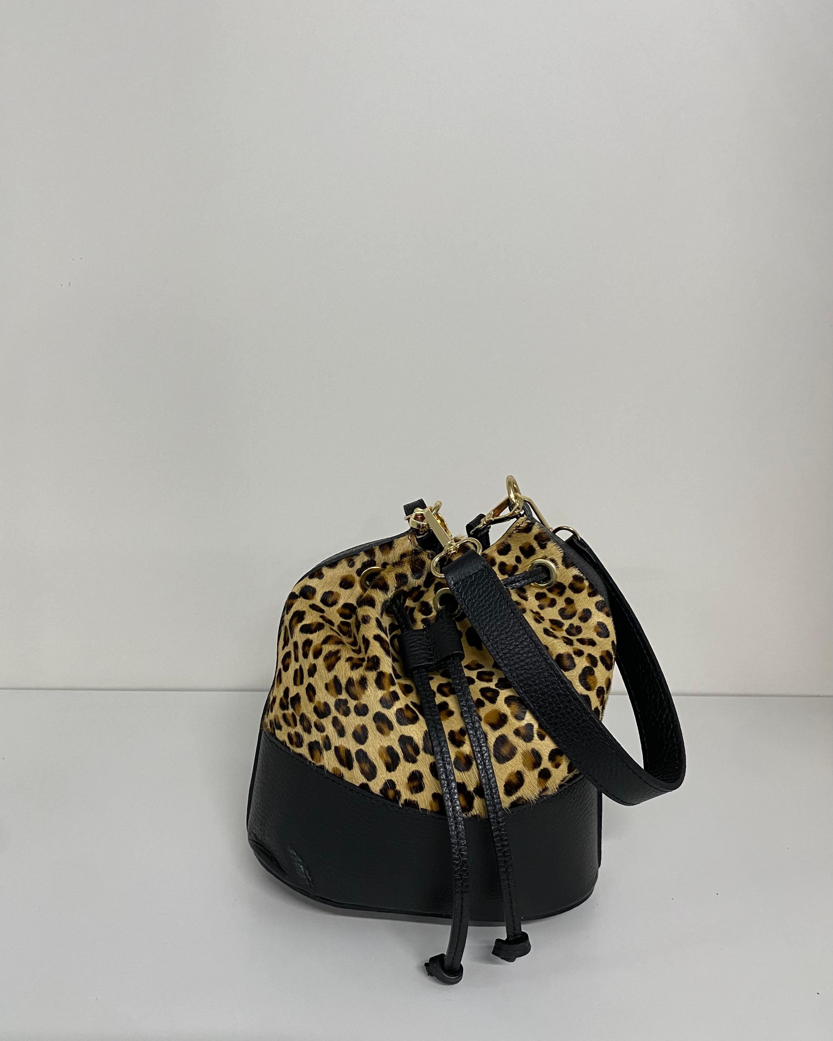 KAROL BORSA SECCHIELLO KEREN 24/25 ZEBRATA BEIGE-ZEBRATA BIANCO-LEOPARDATO