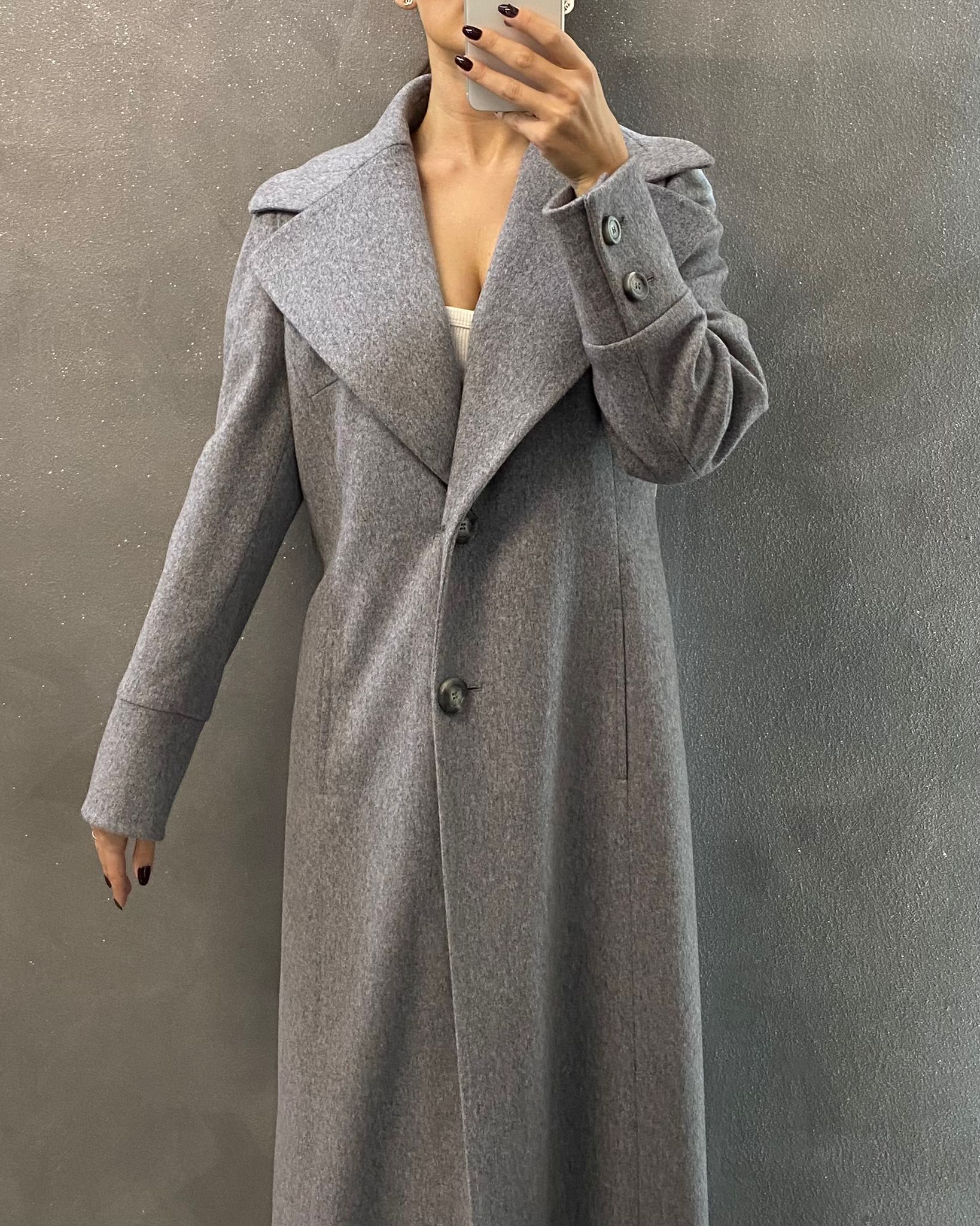 LOROPIANA TESSUTO CAPPOTTO 218610 9371 GRIGIO MELANGE DONNA