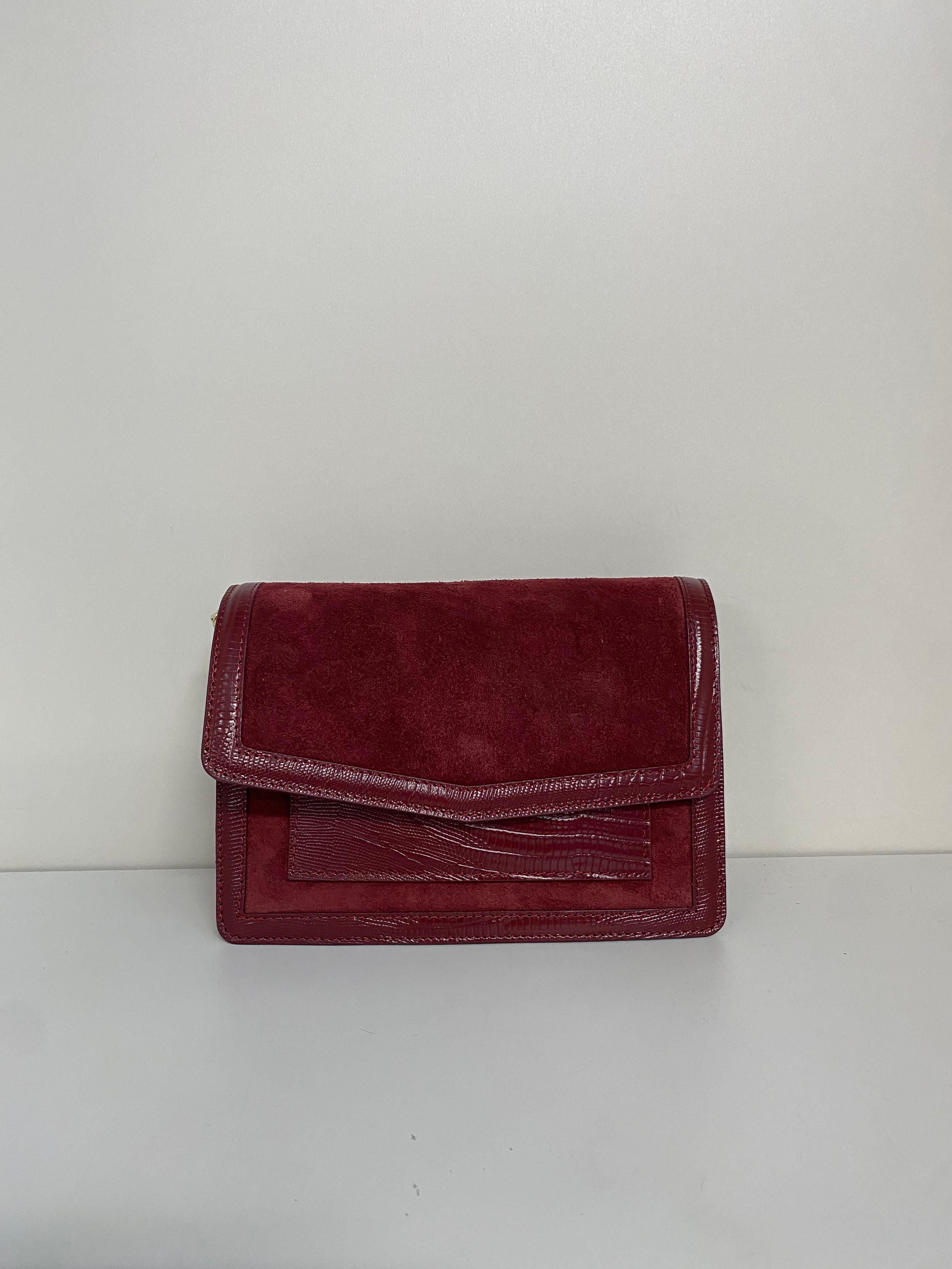 KAROL BORSA GEMMA SENAPE-ARANCIO-BORDEAUX-MARRONE-BEIGE-VERDE-VERDE CHIARO