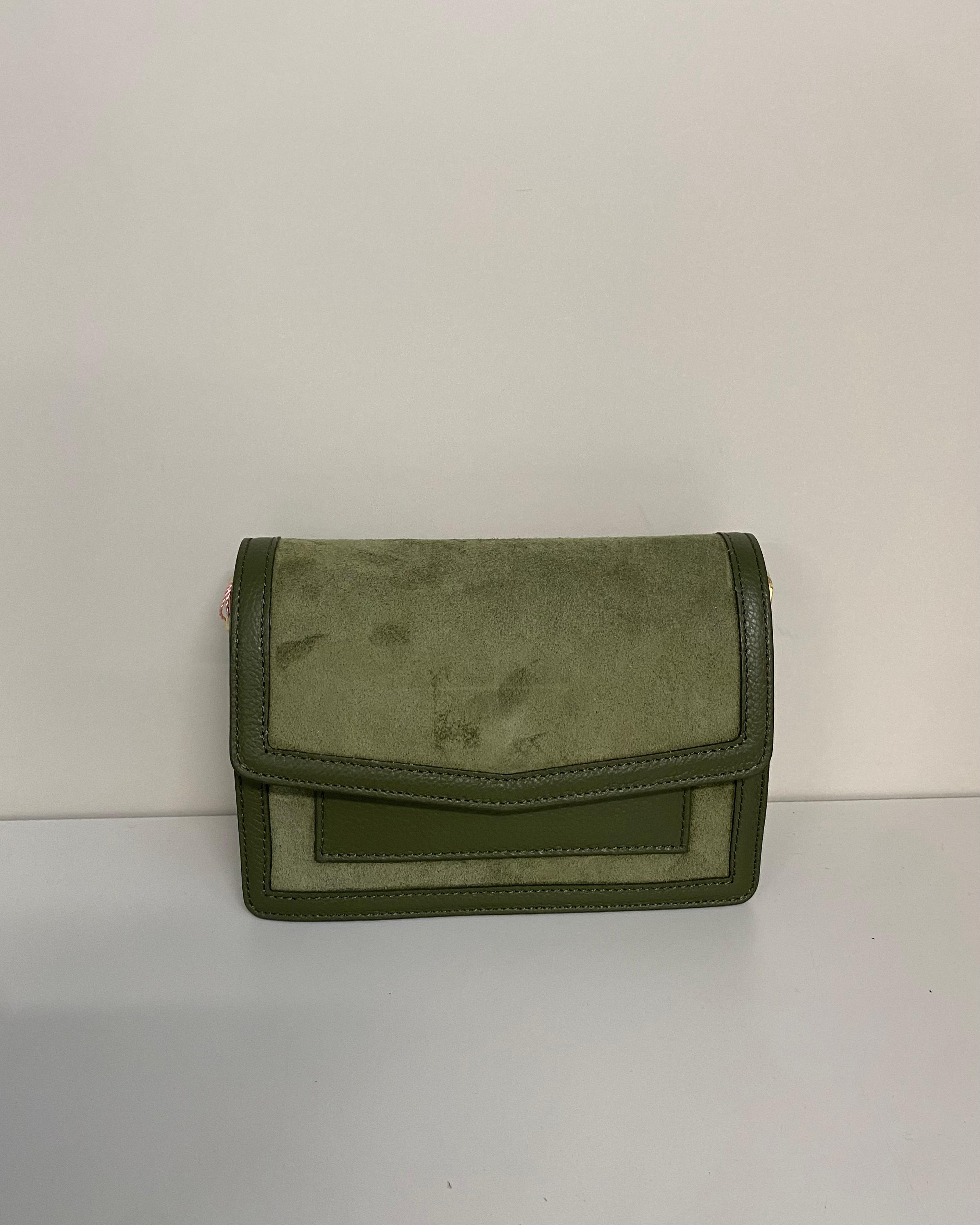 KAROL BORSA GEMMA SENAPE-ARANCIO-BORDEAUX-MARRONE-BEIGE-VERDE-VERDE CHIARO