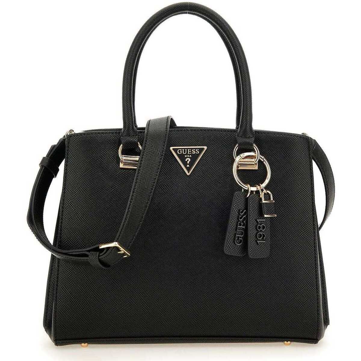 GUESS BORSA HWZG78 79060 NOELLE GIRLFRIEND SATCHEL BLACK DONNA