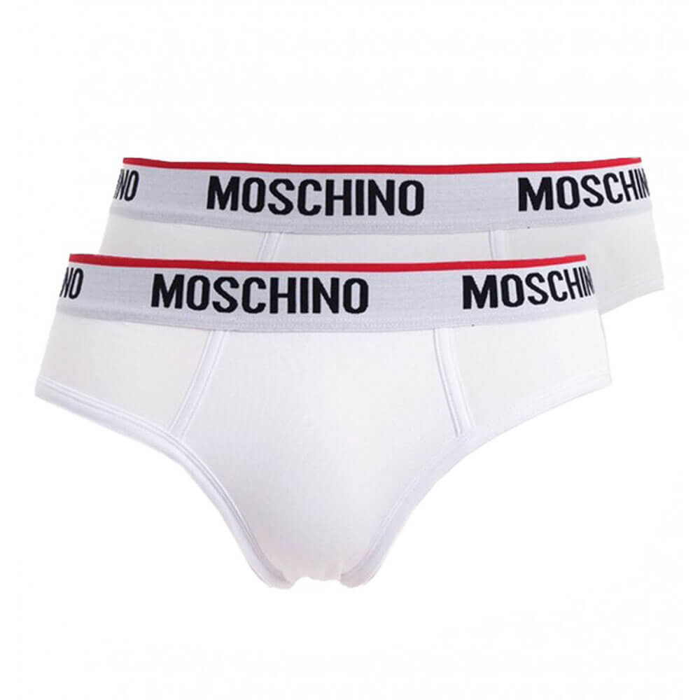 MOSCHINO SLIP A4738 8119 0001 BIANCO UOMO