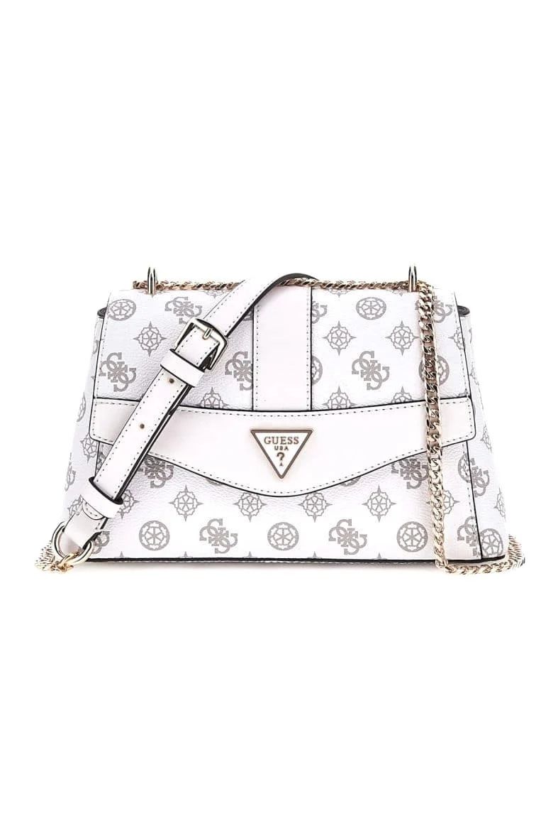 GUESS BORSA PG952121 WHITE LOGO DONNA